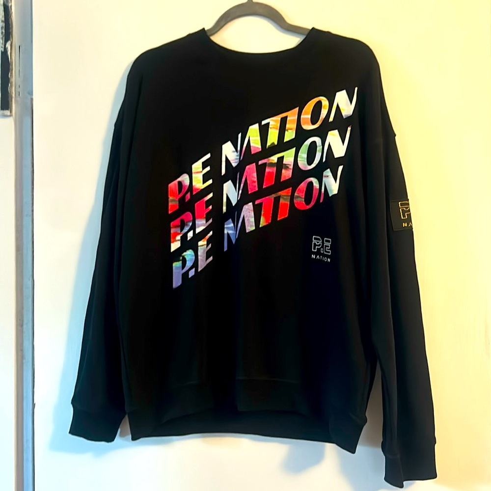 PE Nation (Anthropologie) black sweatshirt, women’s medium (New without tags)